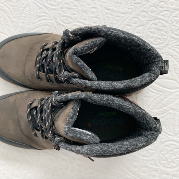 BOGS Men's Arcata Urban Leather Mid‎ Snow Boots, Chocolate - Picture 5 of 8